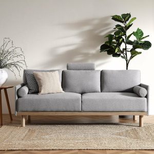 Timber Grey Marl Fabric Sofa, 3-Seater Sofas