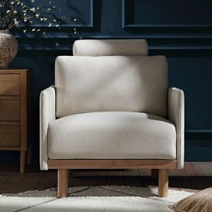 Timber Oatmeal Fabric Armchair Sofas